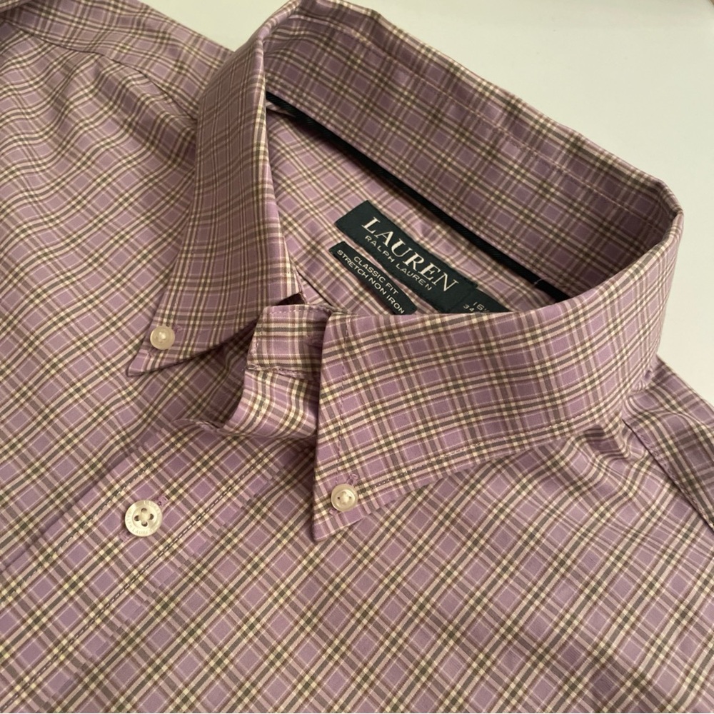 Men's Purple Plaid Shirt